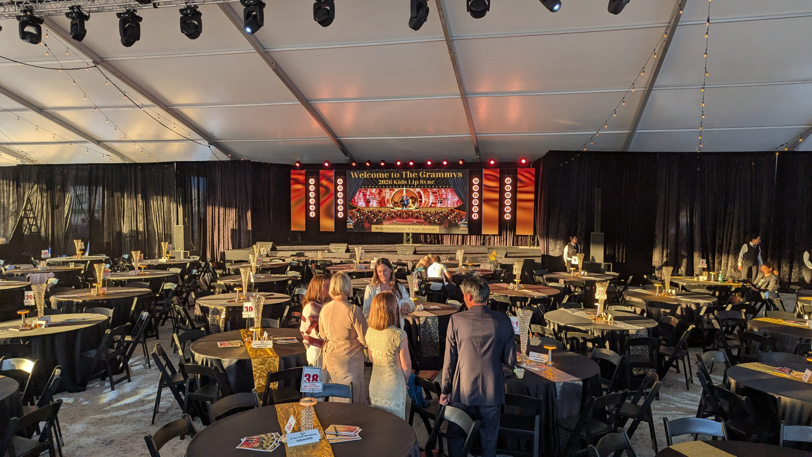 Stage and LED wall at the 17th Annual Grammys Kids Lip Sync benefiting Danny & Ron's Rescue
