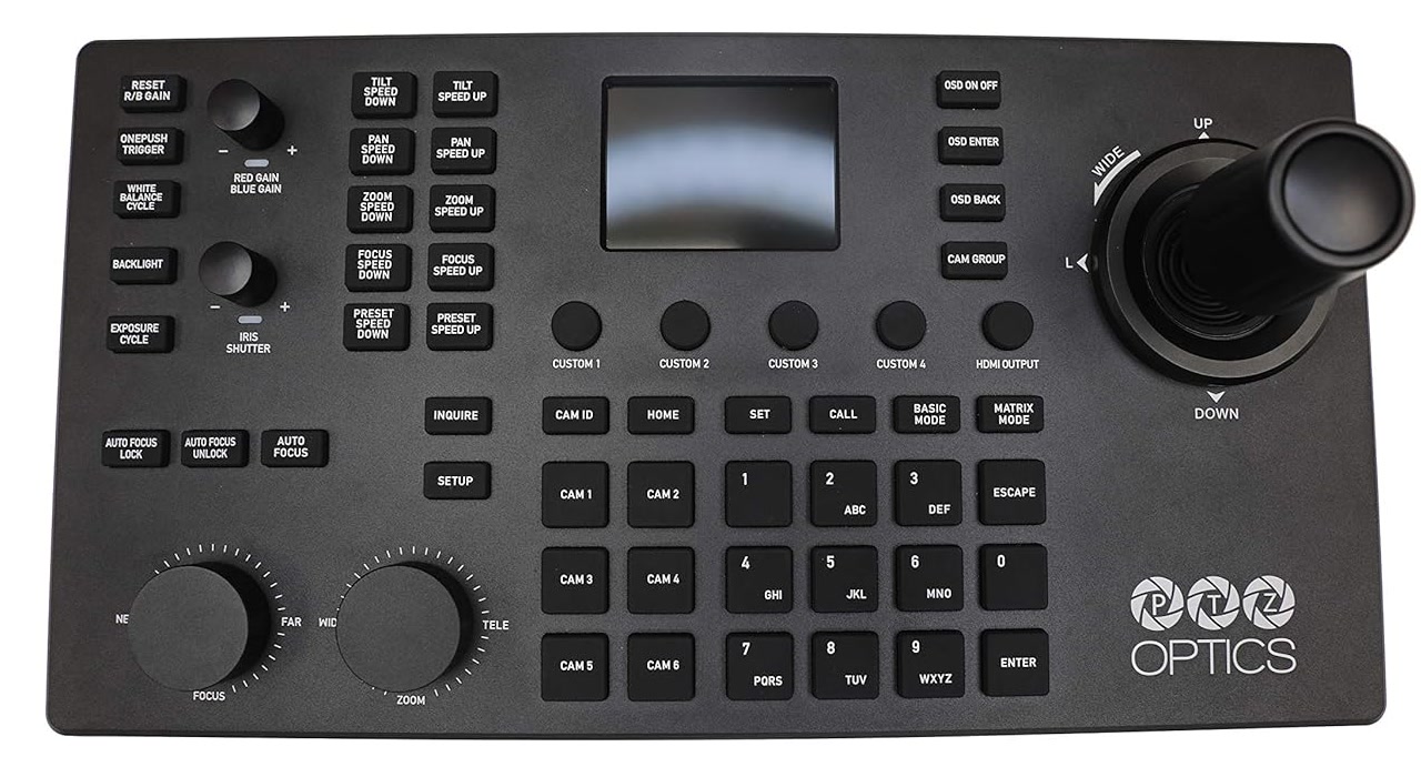 PTZOptics SuperJoy camera controller used to operate municipal chamber cameras